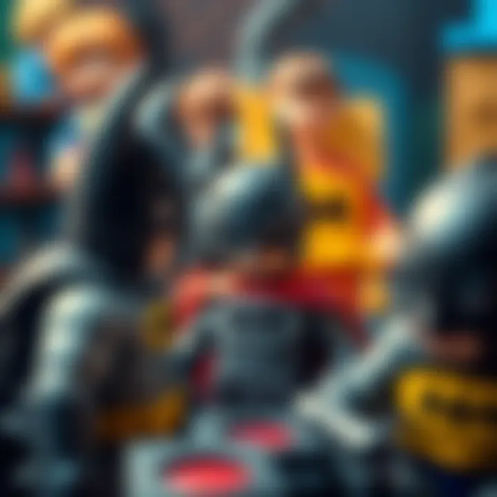 Social Engagement in Batman Activities Social interaction in Batman play scenarios