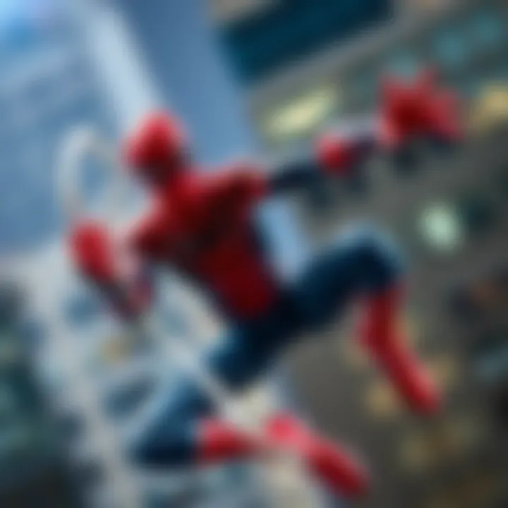 The Legacy of Peter Parker Peter Parker showcasing his iconic web-slinging abilities