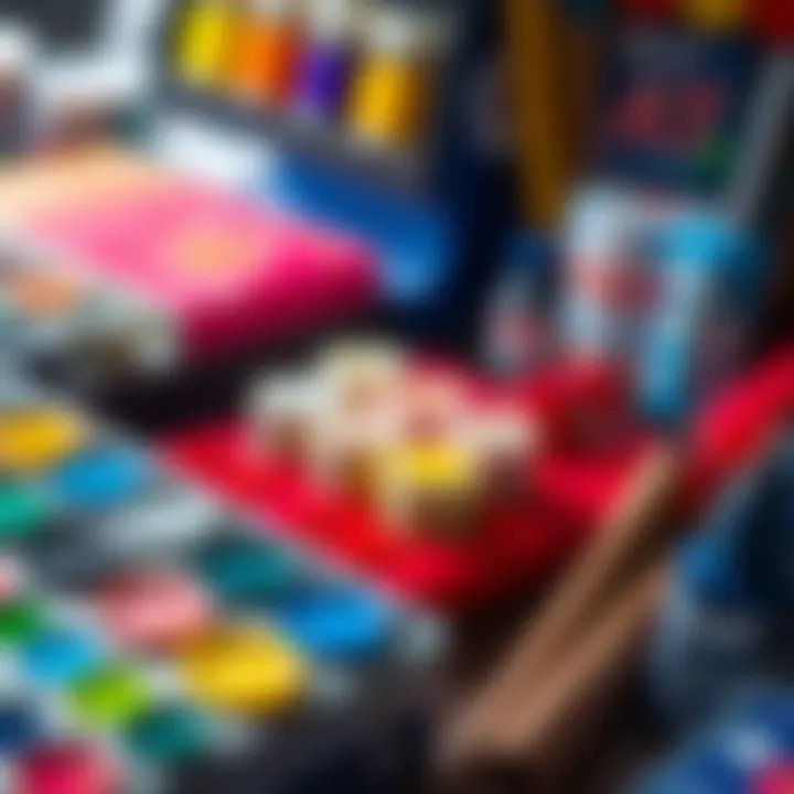 An array of high-quality watercolor materials displayed neatly