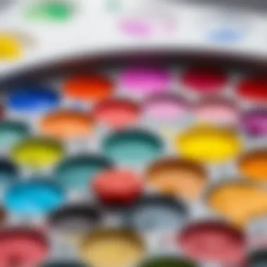 Exploring Vibrancy in Watercolors A vibrant watercolor palette with a variety of colors