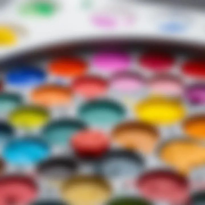 Exploring Vibrancy in Watercolors A vibrant watercolor palette with a variety of colors