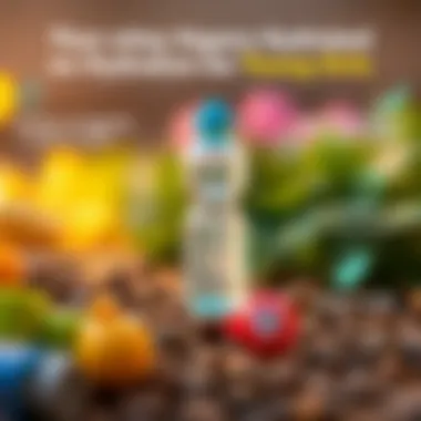 Educational Insights on Hydration for Young Girls An educational diagram illustrating the benefits of using water bottles for hydration and healthy habits in children.