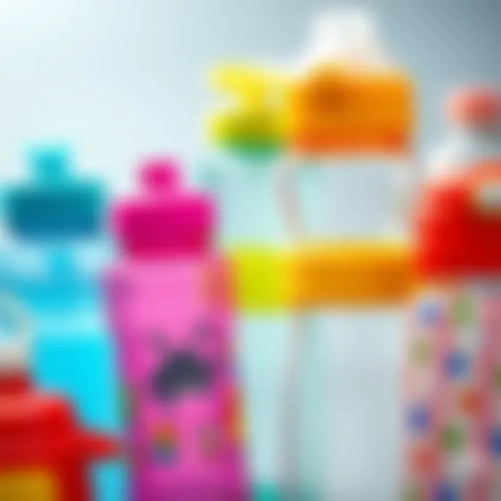 Exploring Types of Water Bottles for Kids A close-up of different types of water bottles, emphasizing variety and choices available for children.