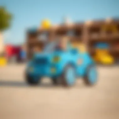 Illustration of developmental benefits of push toy cars