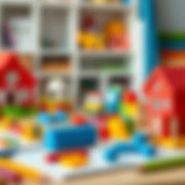 Interactive Educational Resources for Young Learners A close-up of educational materials and toys used for learning