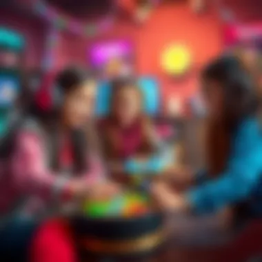 Engaging Gameplay Highlighting Social Aspects Girls engaging in gameplay, highlighting the social aspect of Roblox