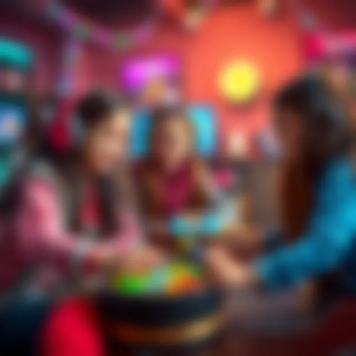 Engaging Gameplay Highlighting Social Aspects Girls engaging in gameplay, highlighting the social aspect of Roblox