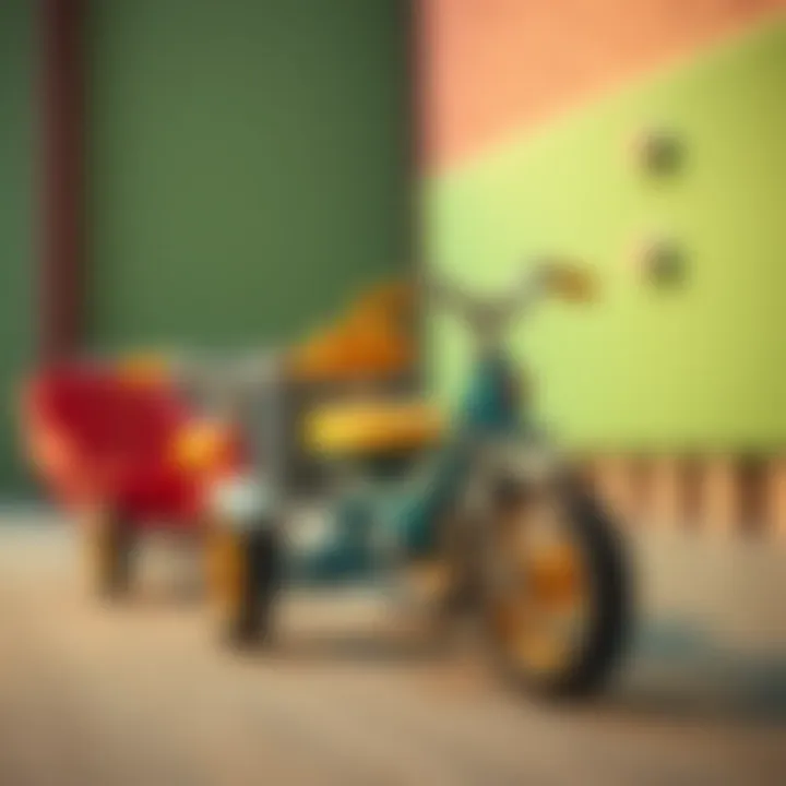 A timeline illustrating the evolution of tricycle designs