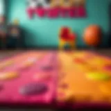 Colorful Twister mat showcasing various colors