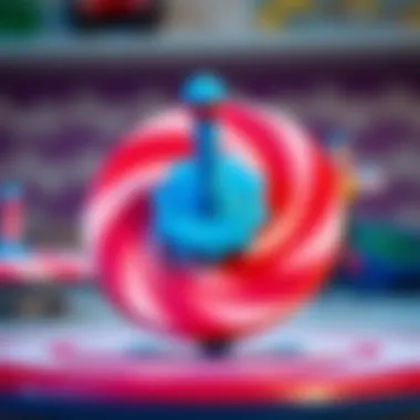 Close-up of the Twister spinner in action