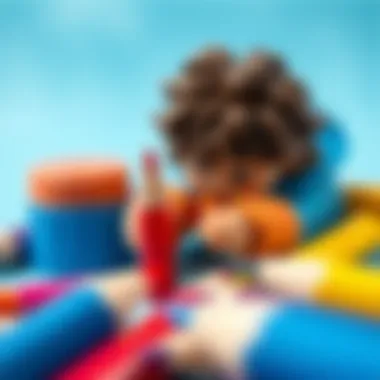 Creative activities with color pencils