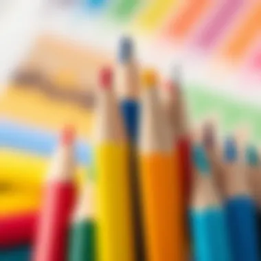 Vibrant colored pencils for toddlers