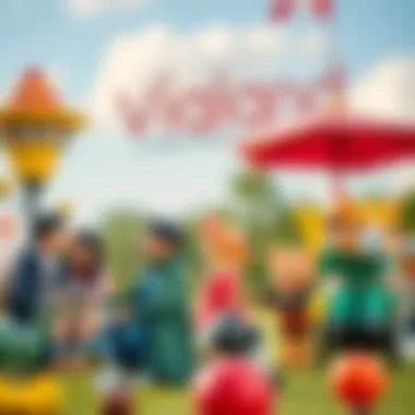 Families enjoying a day out at Vialand Park